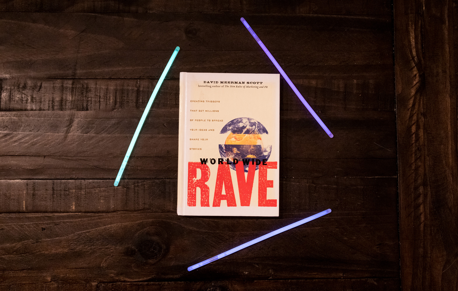 World Wide Rave Book with Glow Sticks